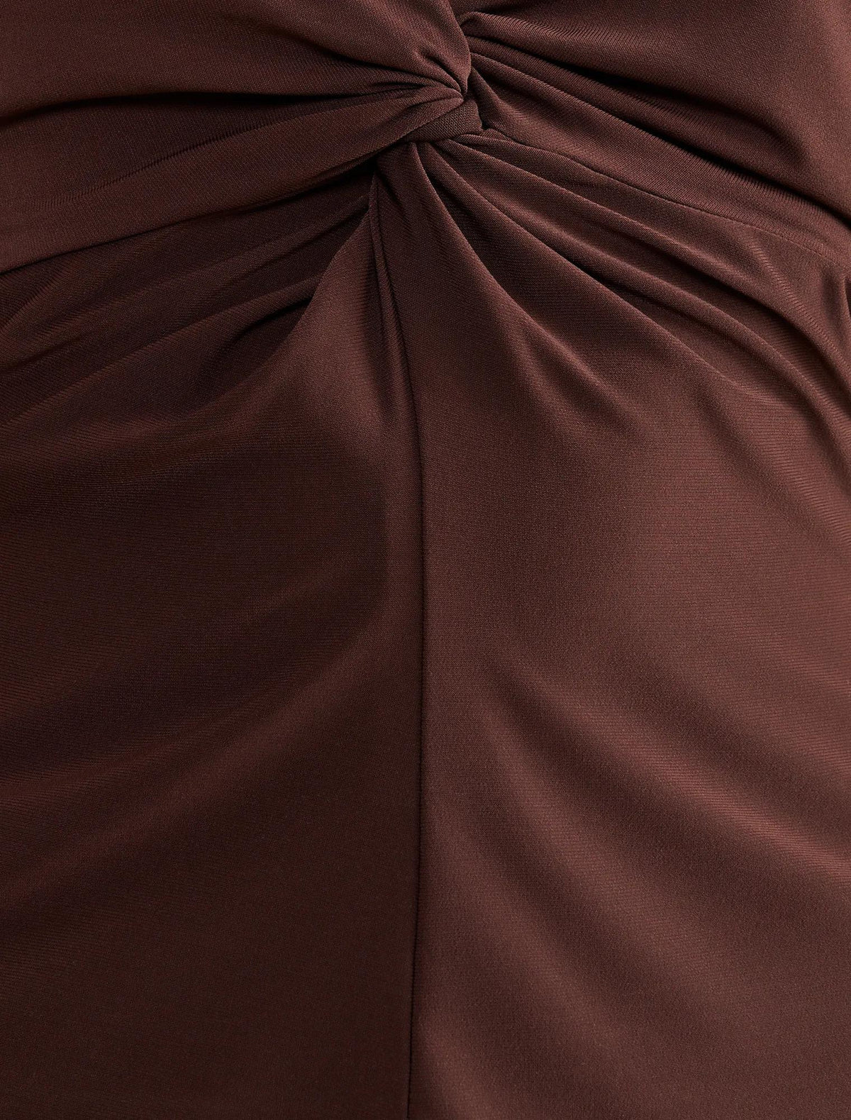 Thea Twist Batwing Top Chocolate
