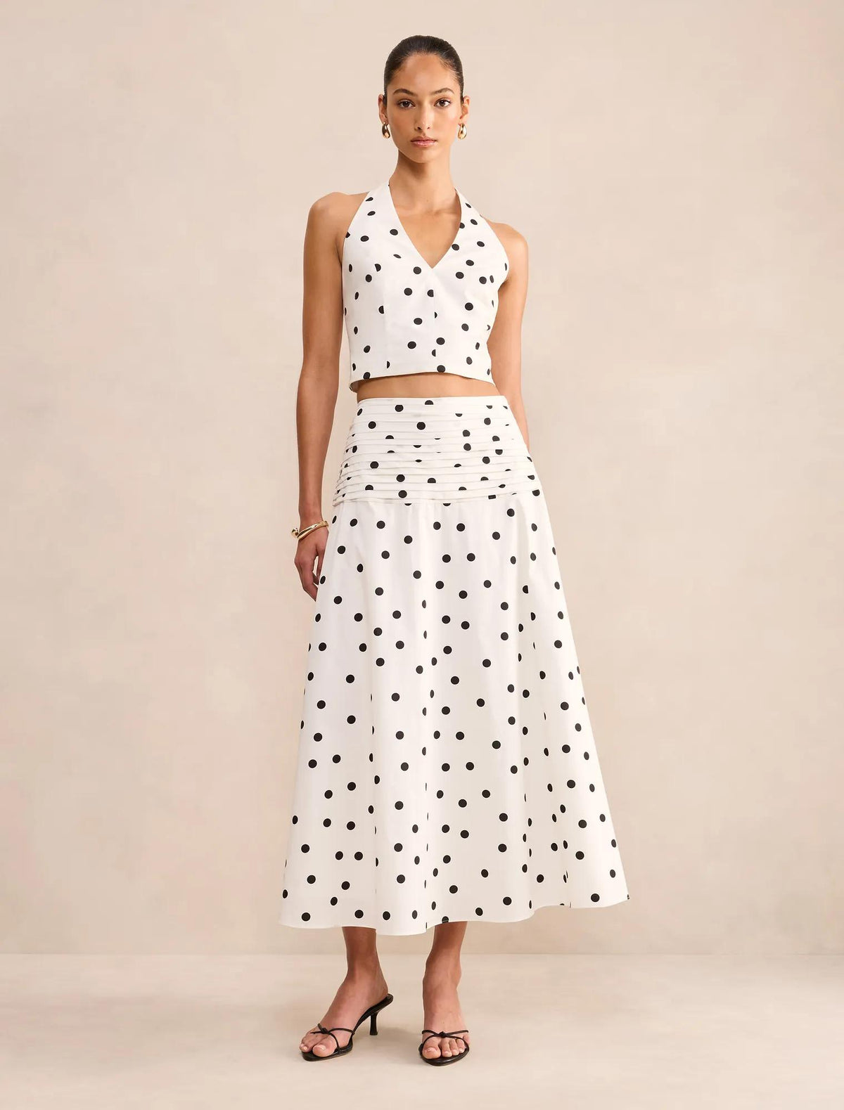 Magnolia Polka Dot Skirt Marseille Spot Co-ord