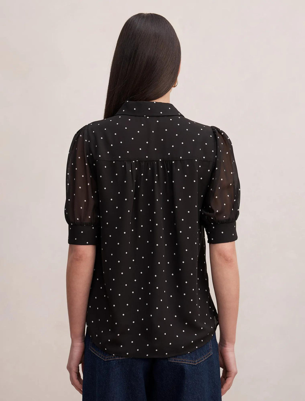 Faye Short Sleeve Blouse Dark Luxton Spot