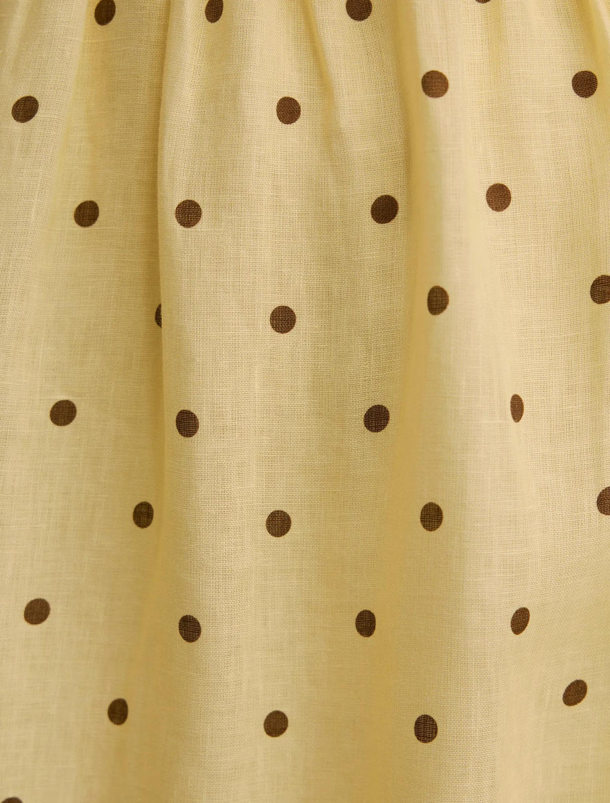 Isabella Tie Front Linen Midi Dress Cyprus Spot