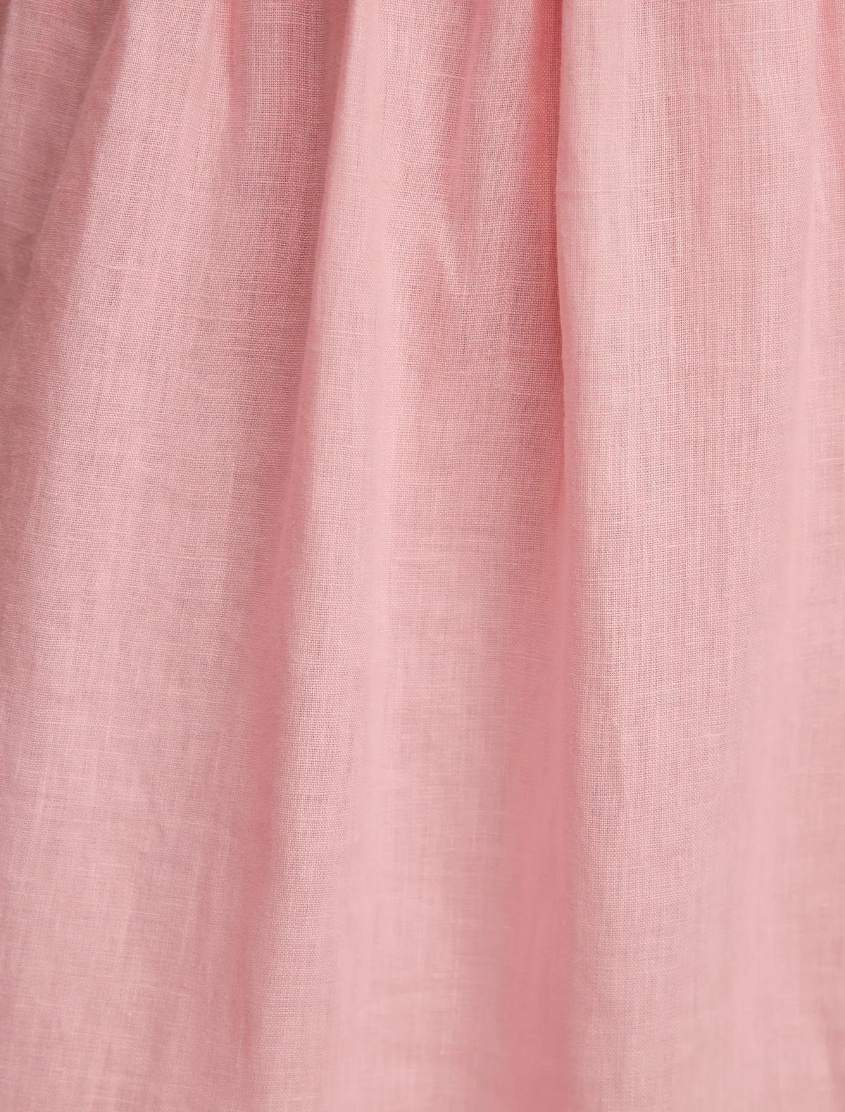 Isabella Tie Front Linen Midi Dress Pretty Pink