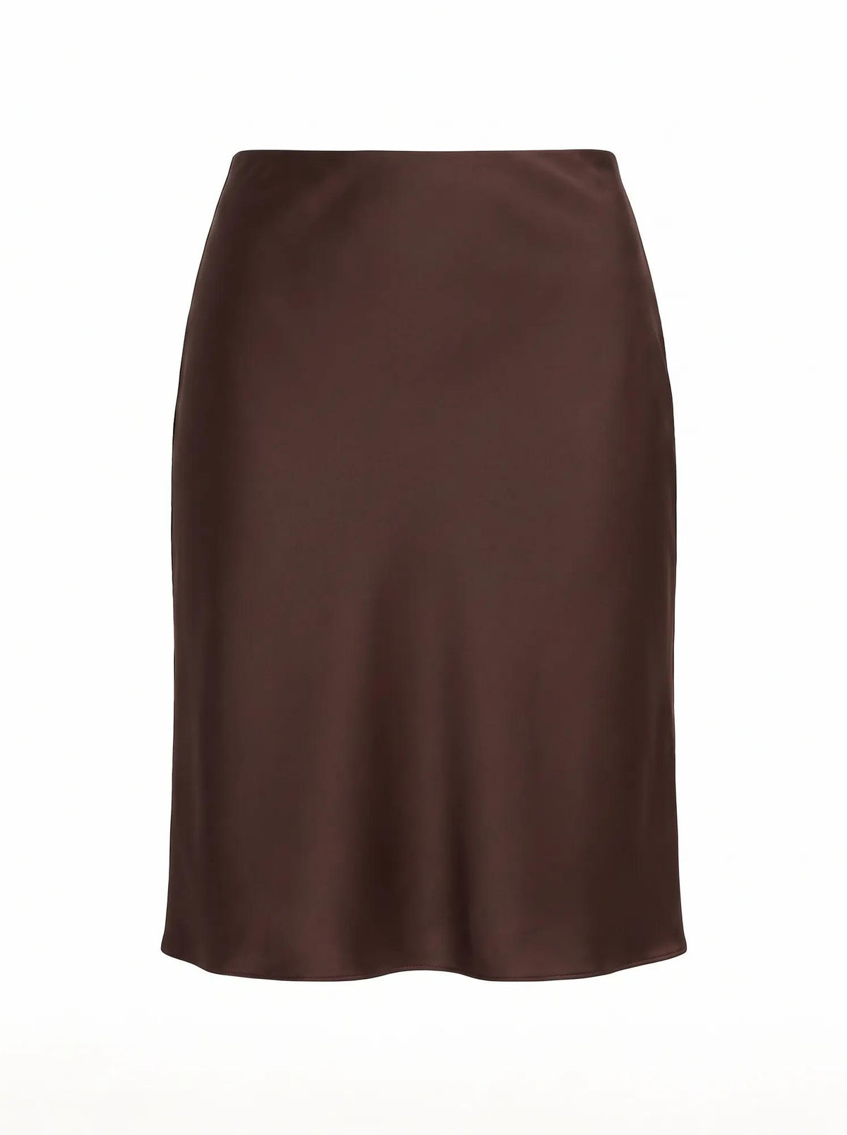 Selena Satin Skirt Bitter Chocolate_mannequin