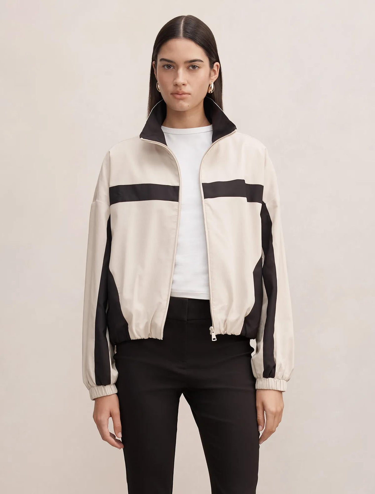 Arlo Windbreaker Cream / Black