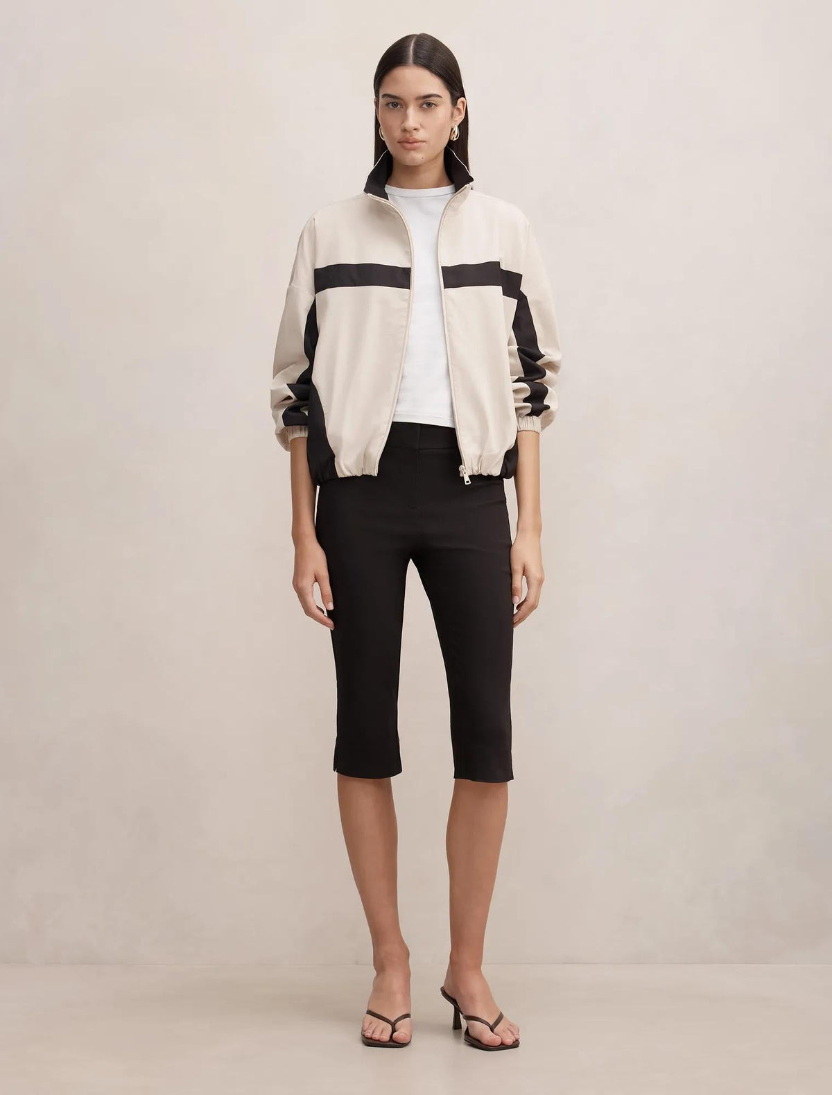 Arlo Windbreaker Cream / Black