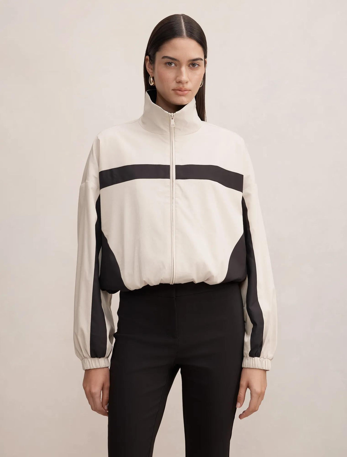 Arlo Windbreaker Cream / Black