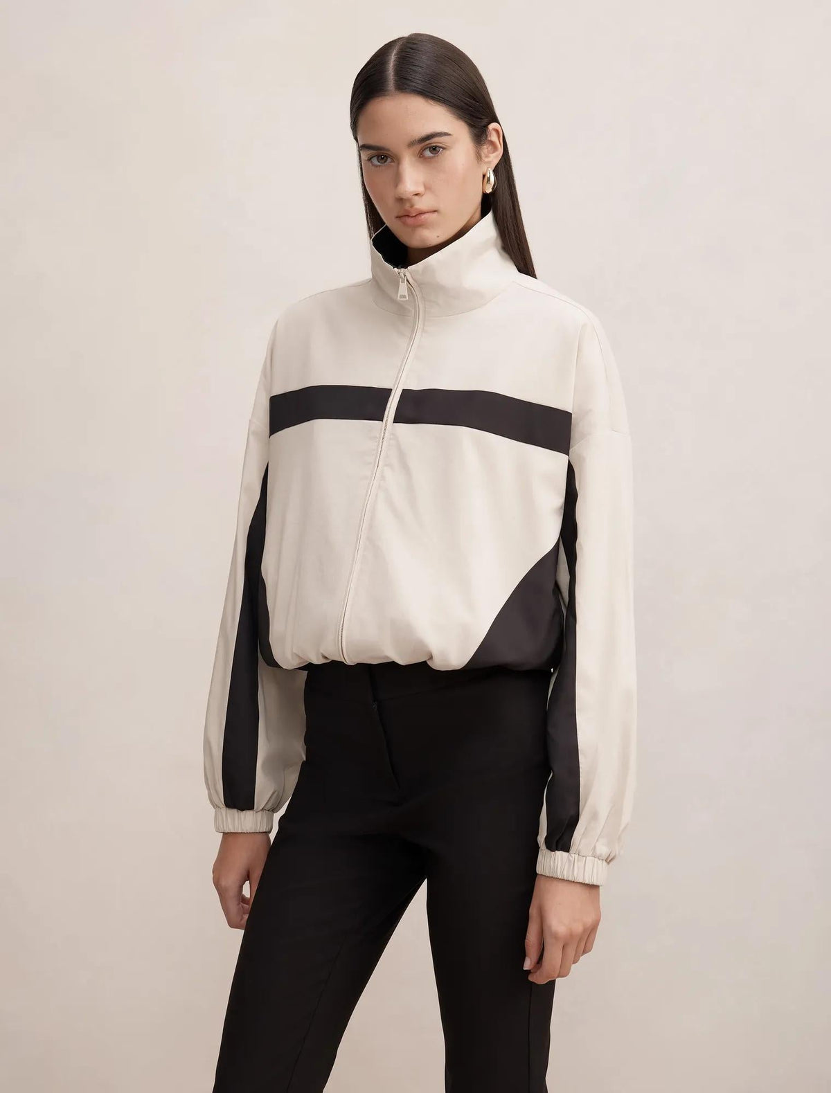 Arlo Windbreaker Cream / Black