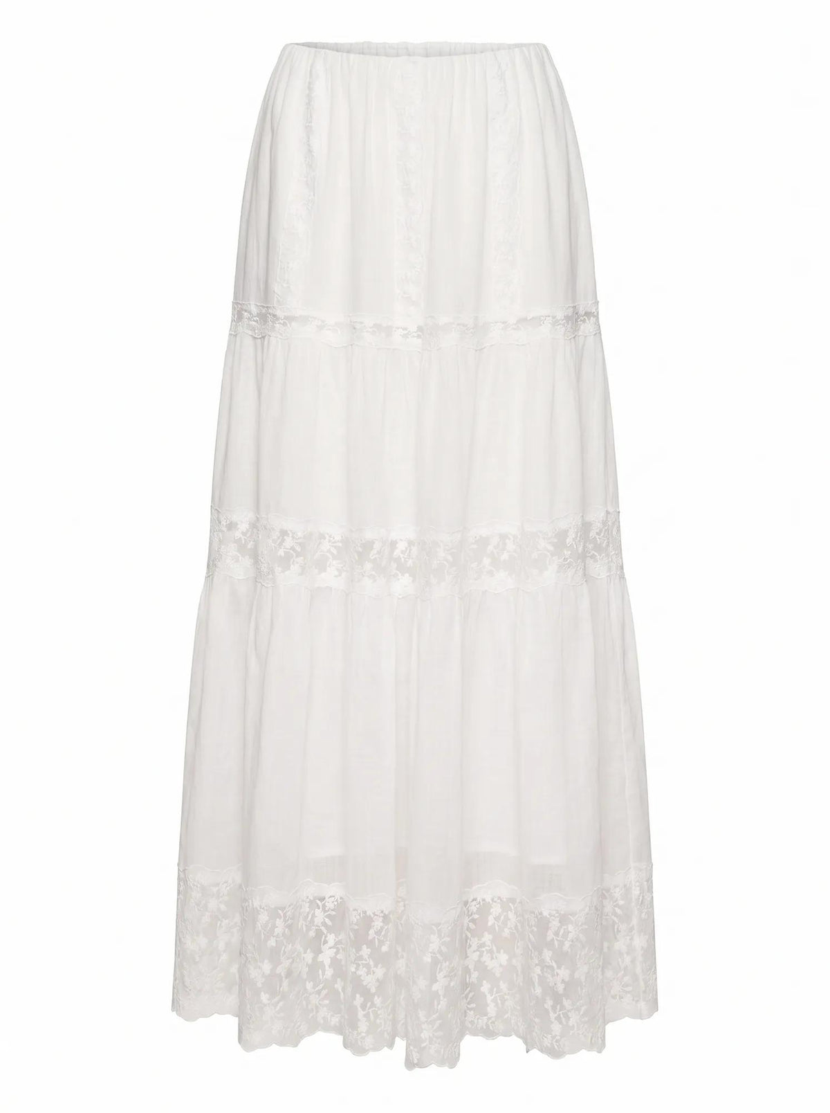 Naomi Elastic Maxi Skirt Porcelain Co-Ord_mannequin
