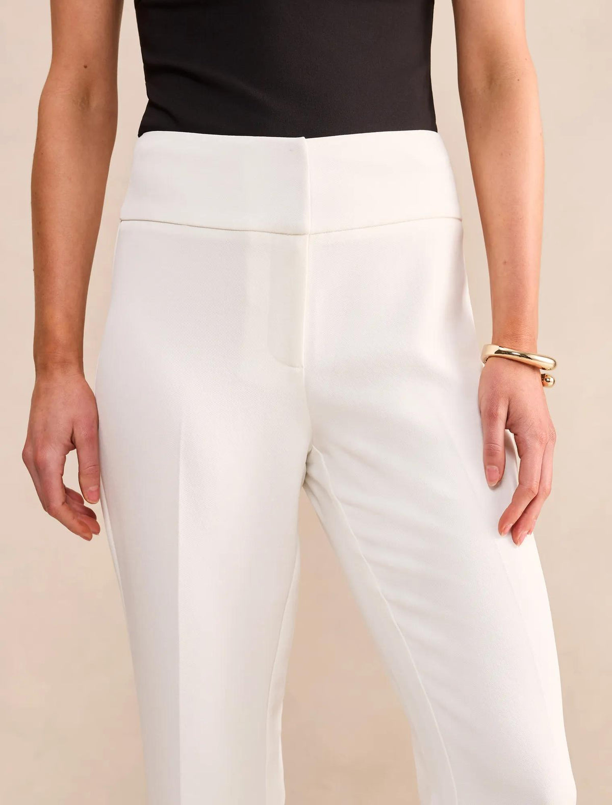 Devon Flared Pants Porcelain