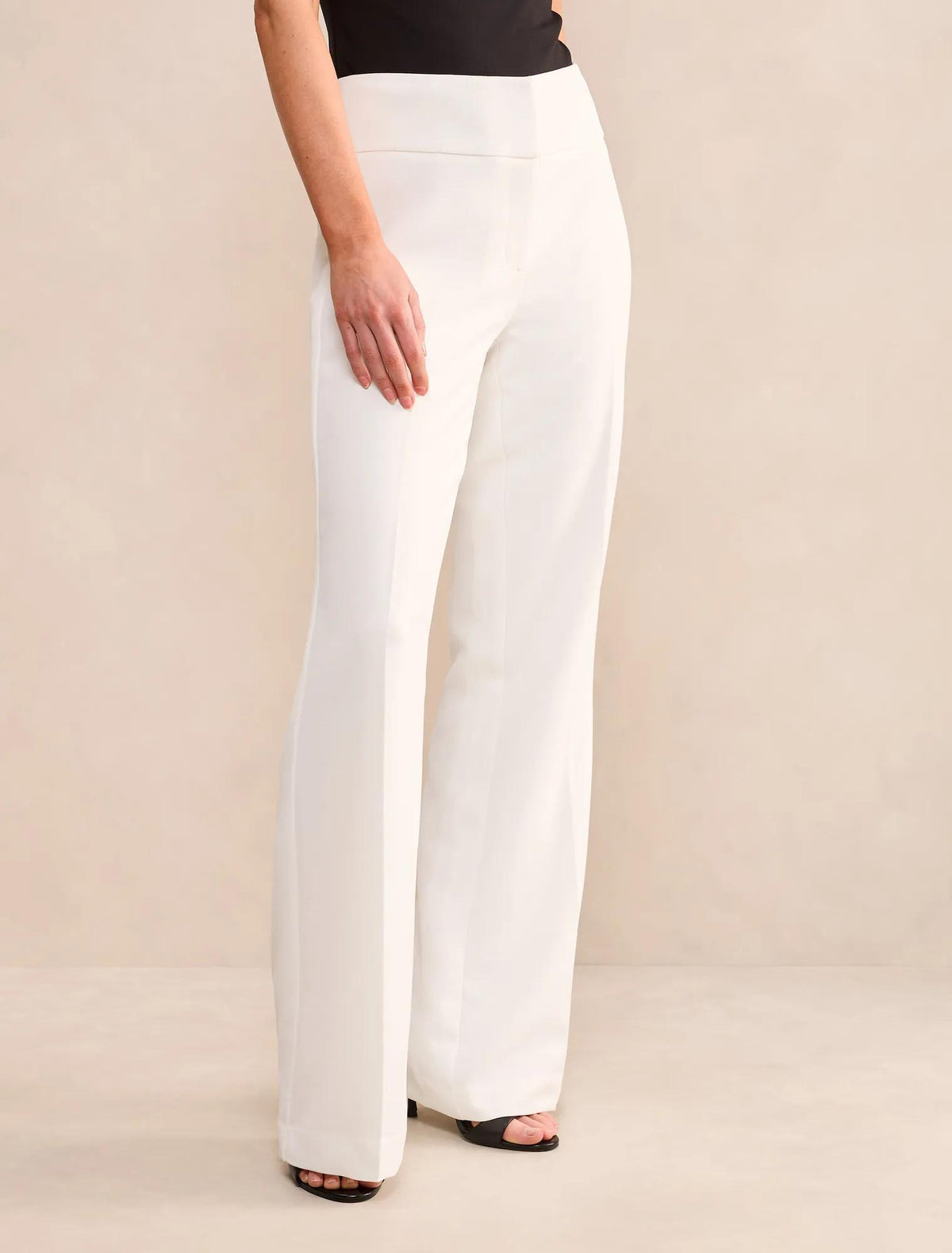 Devon Flared Pants Porcelain