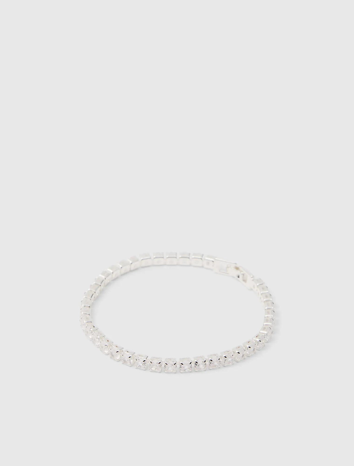 Cristalle CZ Tennis Bracelet Silver/ Crystal_mannequin