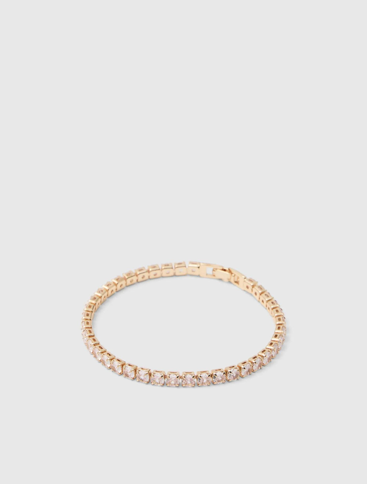 Cristalle CZ Tennis Bracelet Gold/Crystal_mannequin