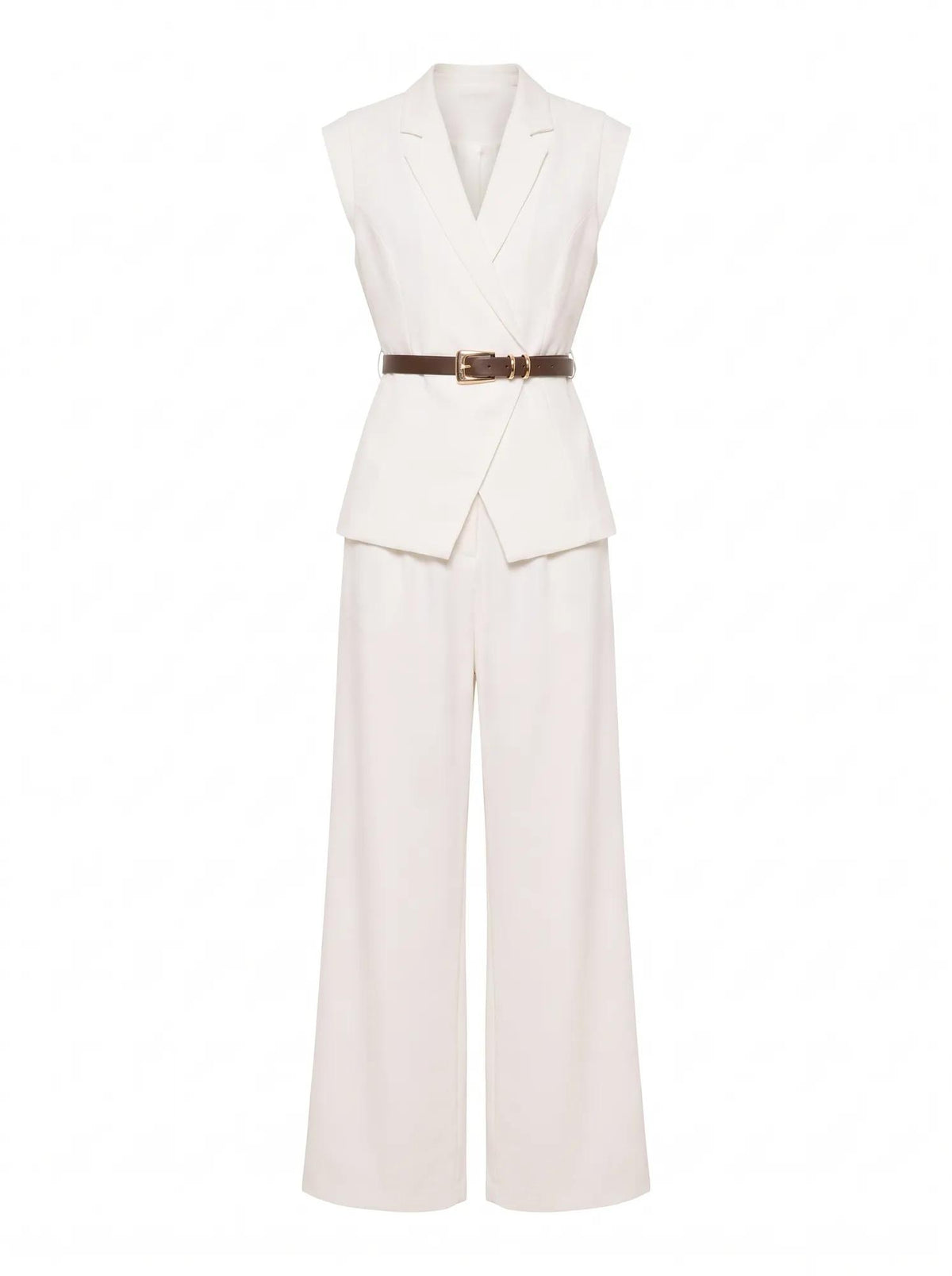 Ayla Tailored Belted Jumpsuit Porcelain_mannequin