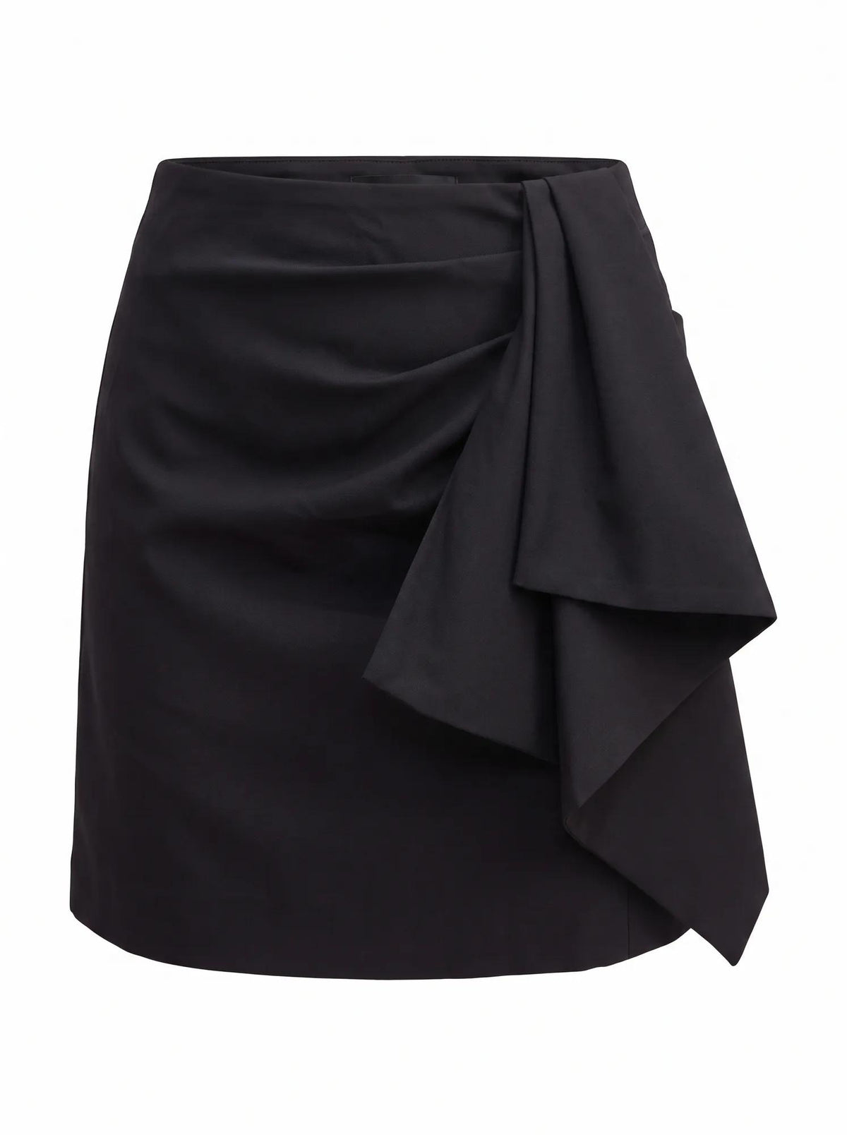 Lexi Drape Mini Skirt Black_mannequin