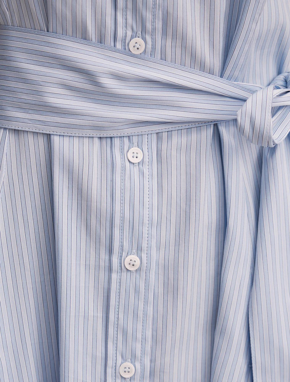 Mina Stripe Shirt Midi Dress Blue Stripe