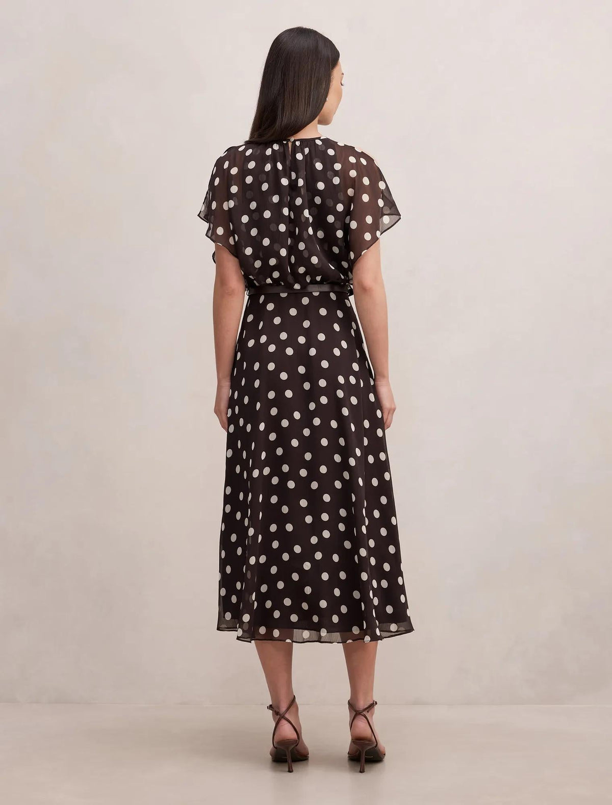 Dalton Flutter Sleeve Midi Dress Montale Spot