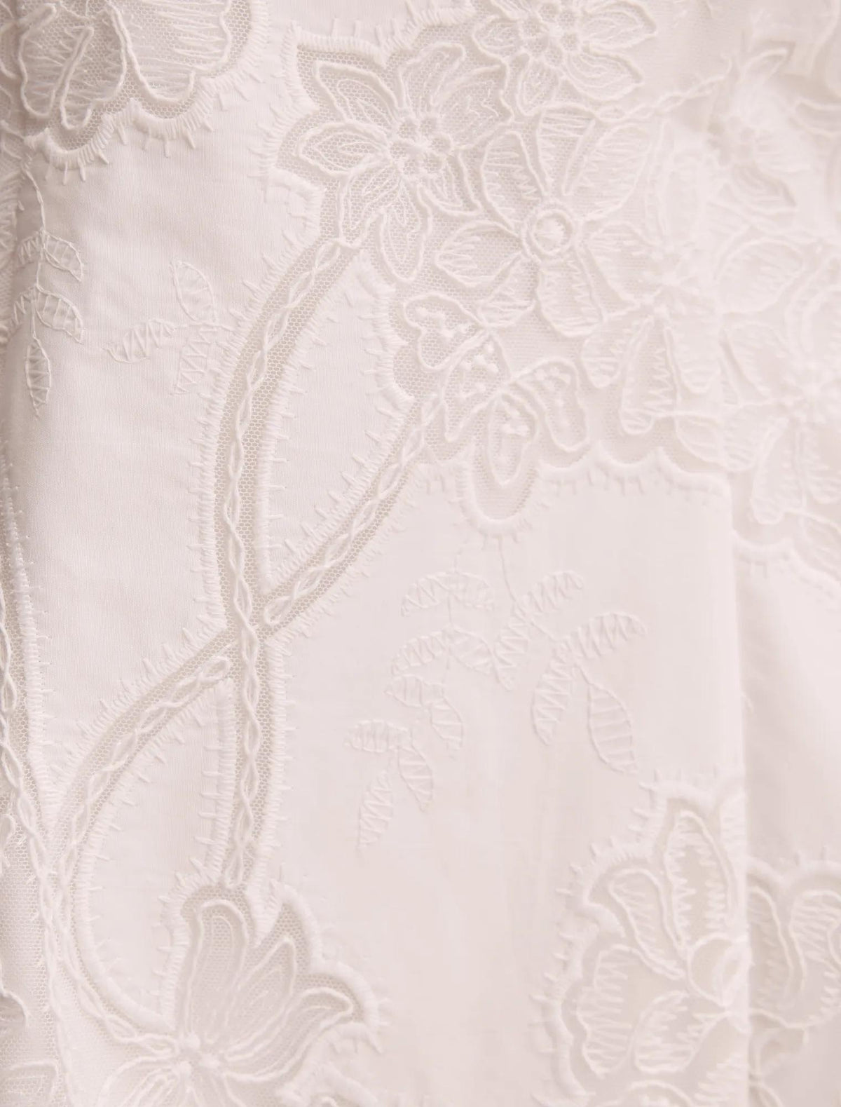 Annika All Over Lace Mini Dress Porcelain