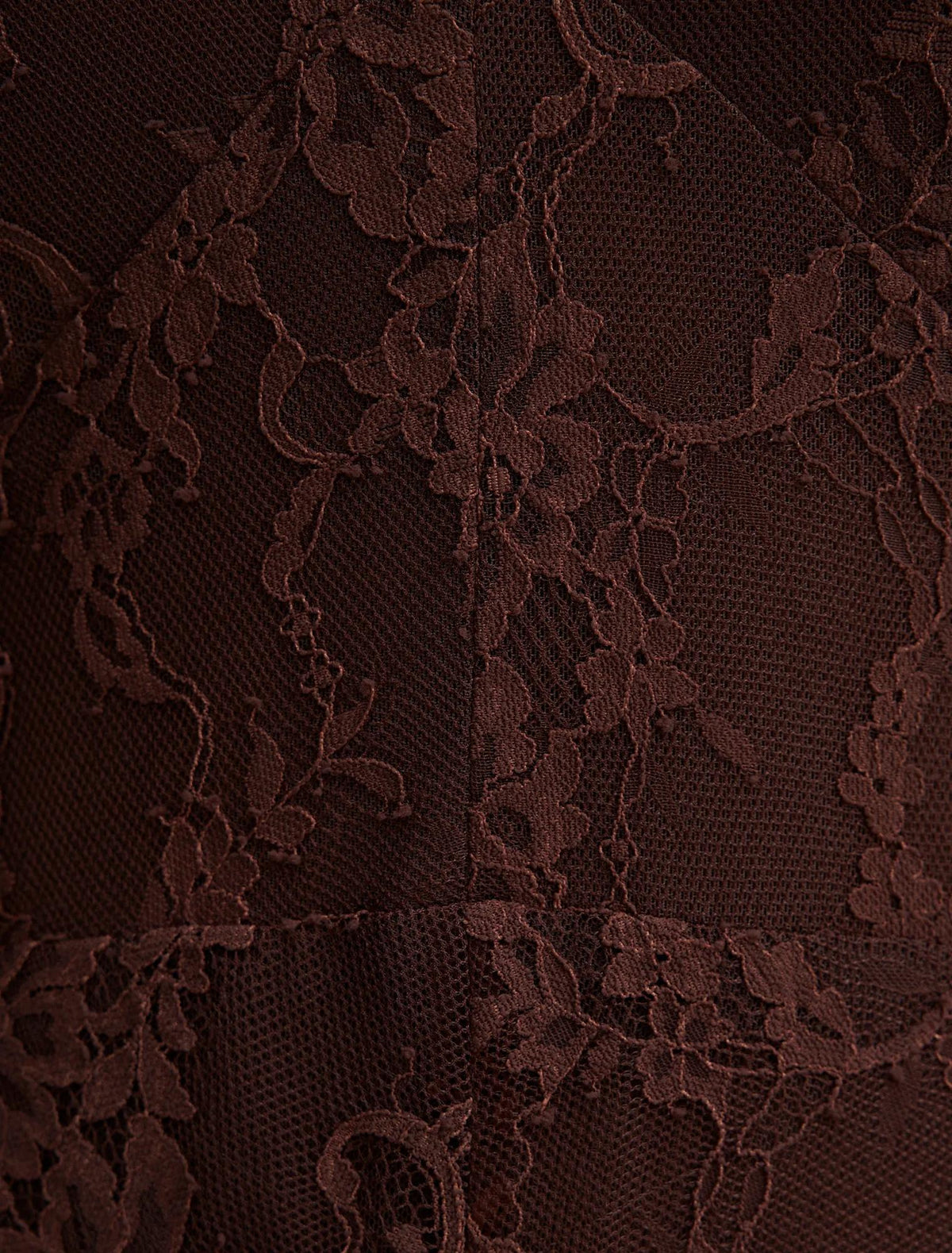 Mandi Lace Halter Neck Dress Chocolate Freckle