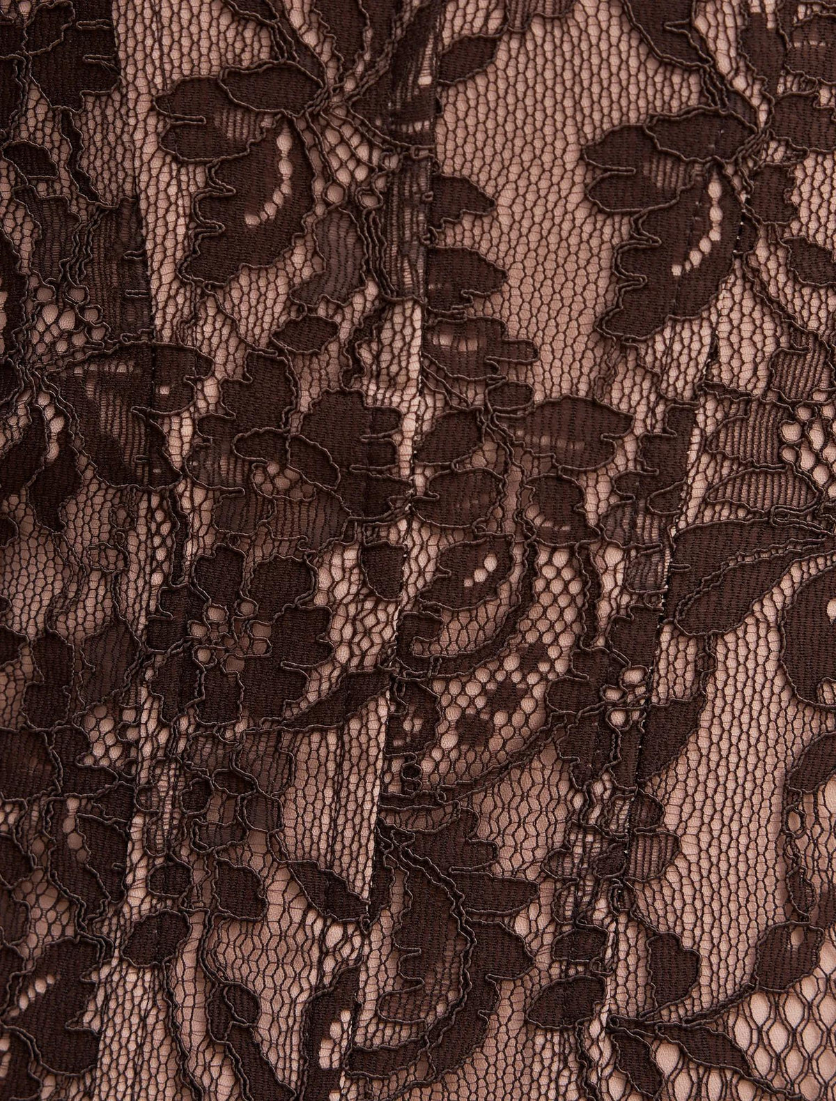 Reese Strapless Lace Corset Mini Chocolate Freckle