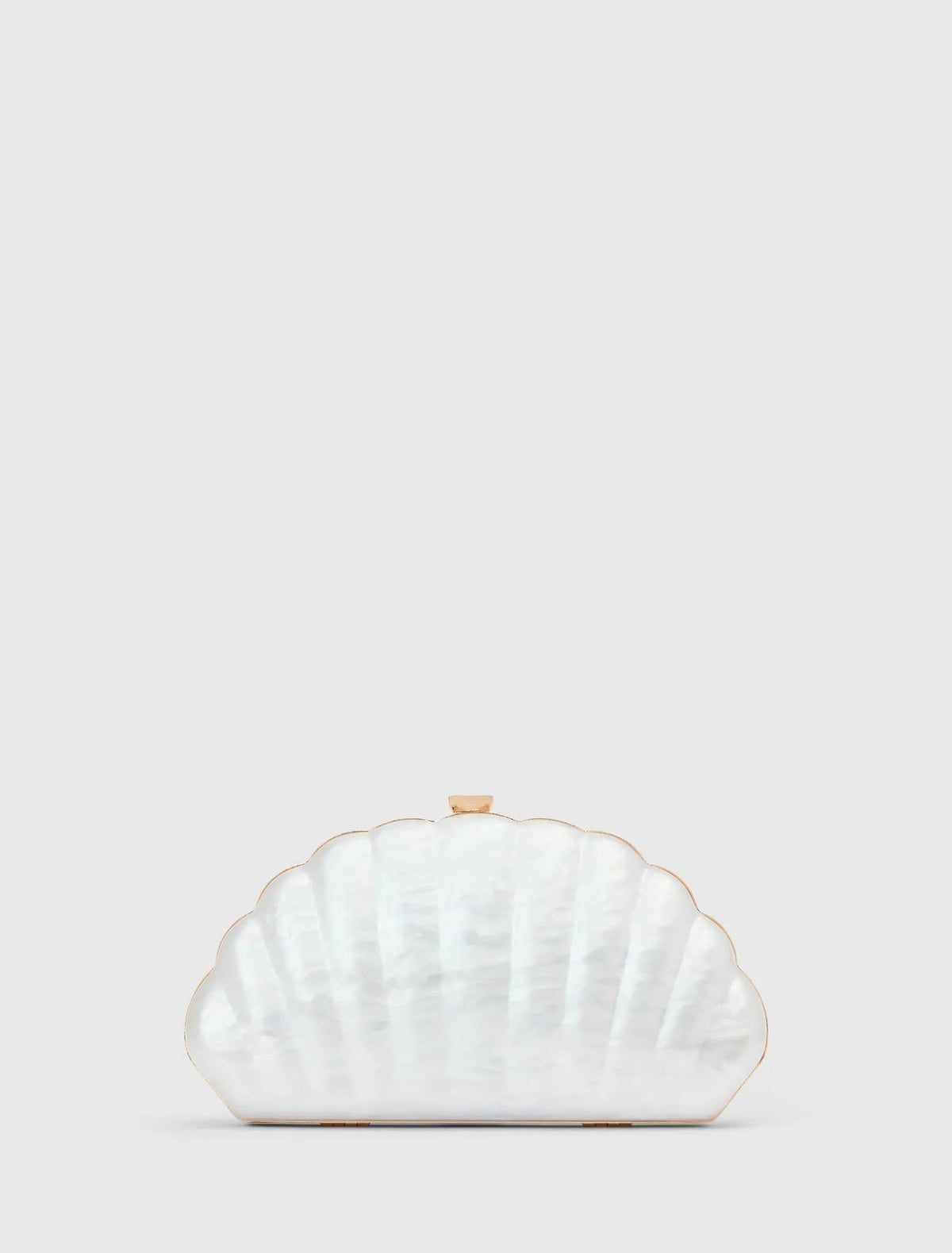 Ingrid Pearl Shell Hardcase Clutch