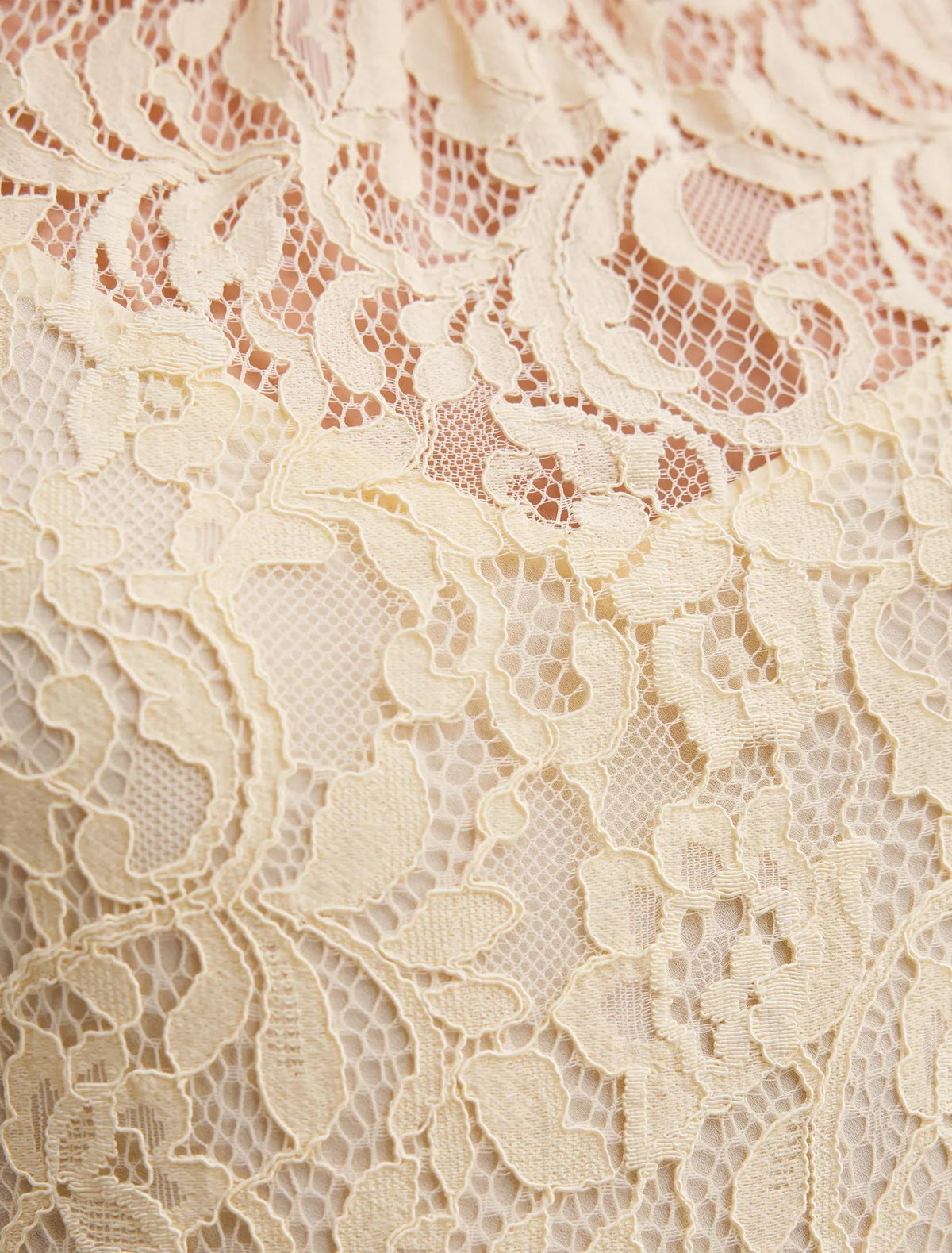 Arielle Lace Midi Dress Lemon