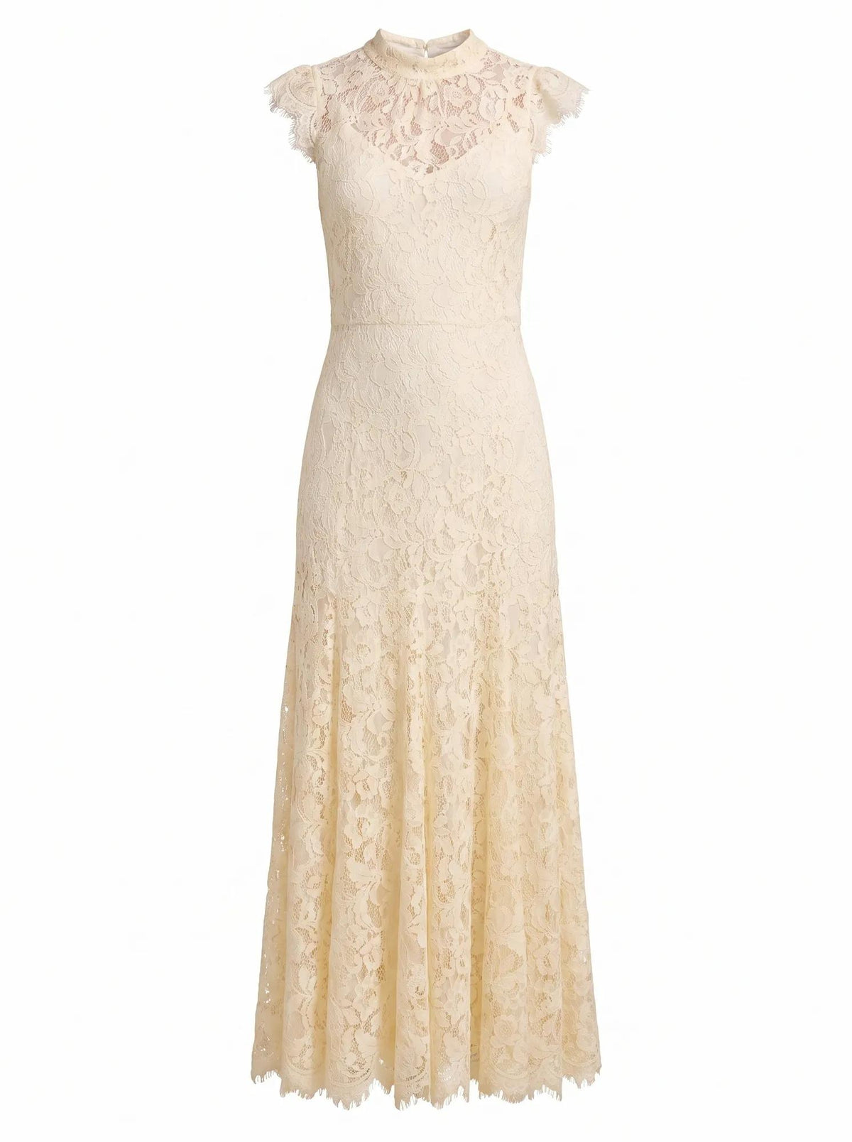 Arielle Lace Midi Dress Lemon_mannequin