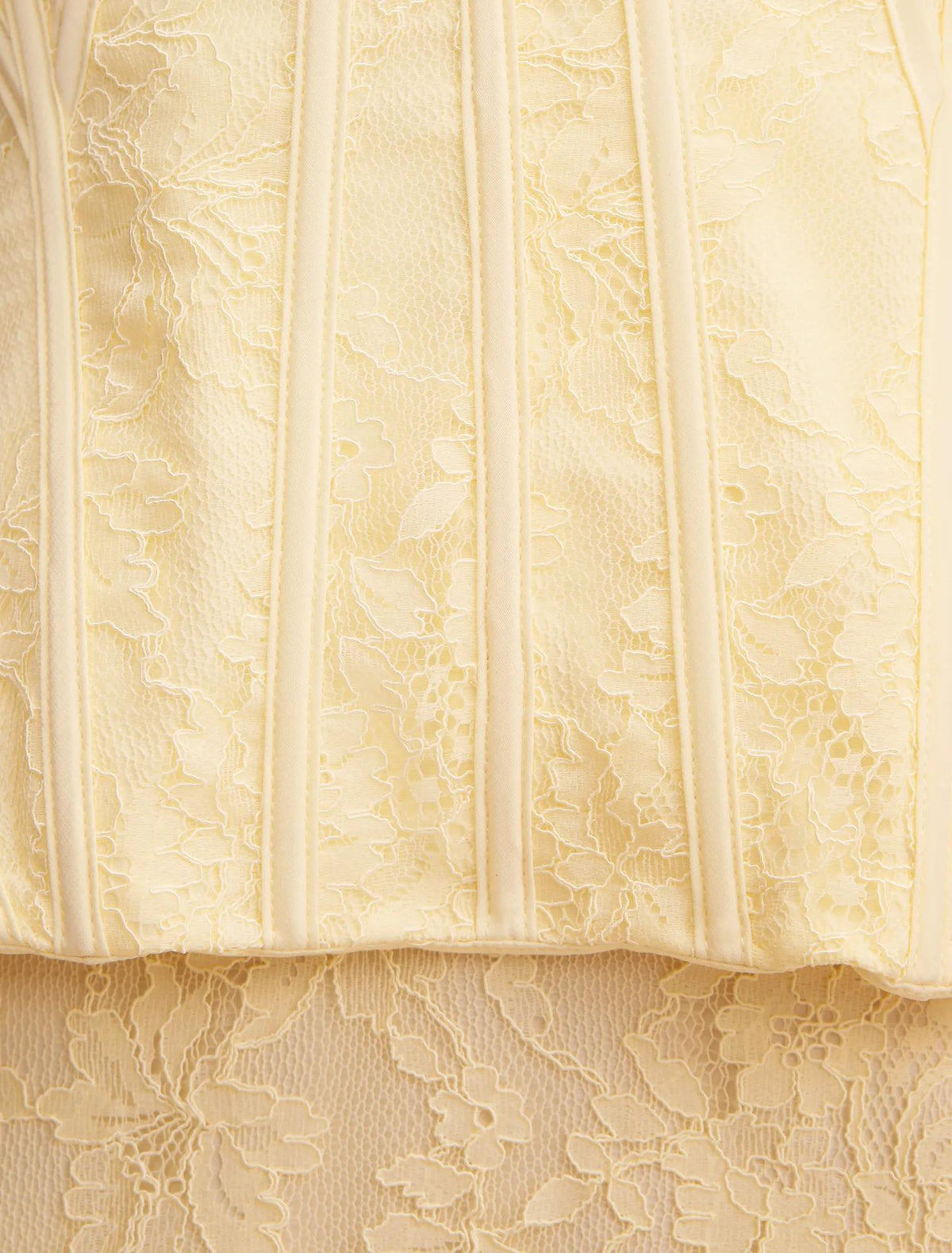 Myla Lace Corset Maxi Dress Lemon
