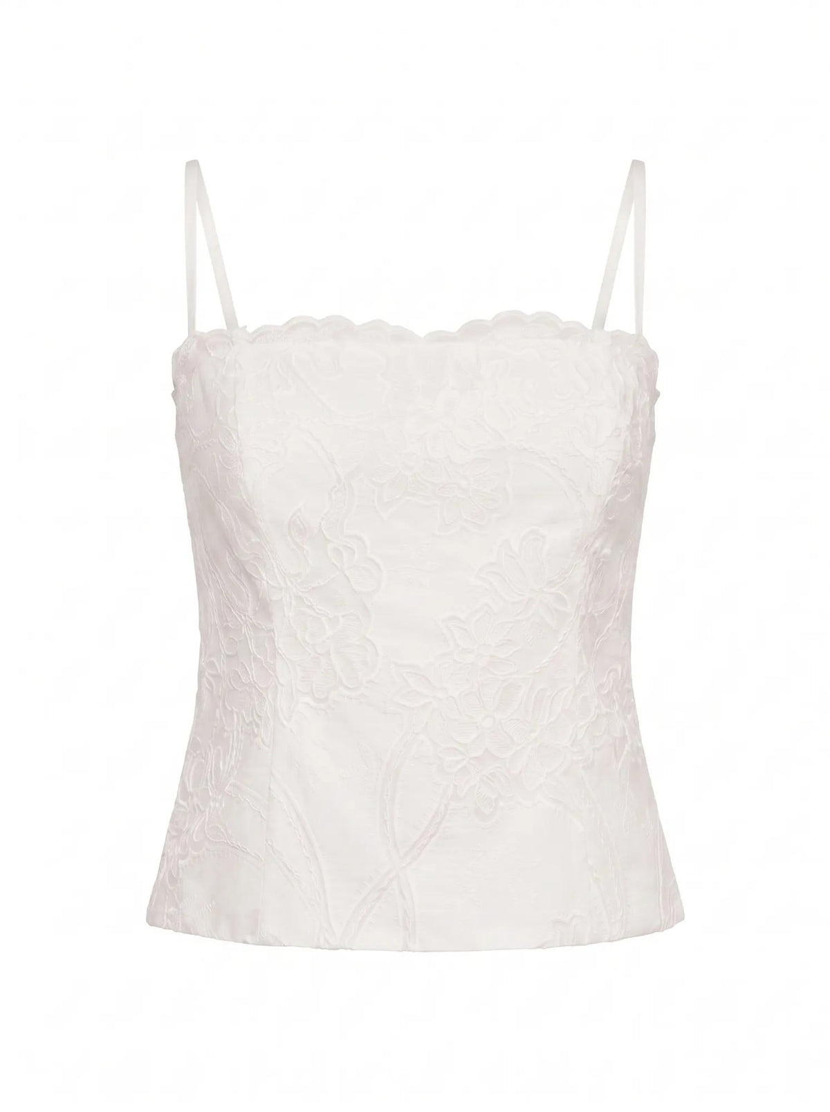 Hannah Lace Corset Top Porcelain_mannequin