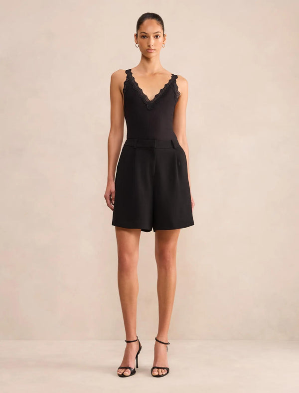 Olivia Longline Shorts Black