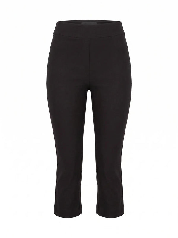 Alexis Flared Hem Capri Black_mannequin