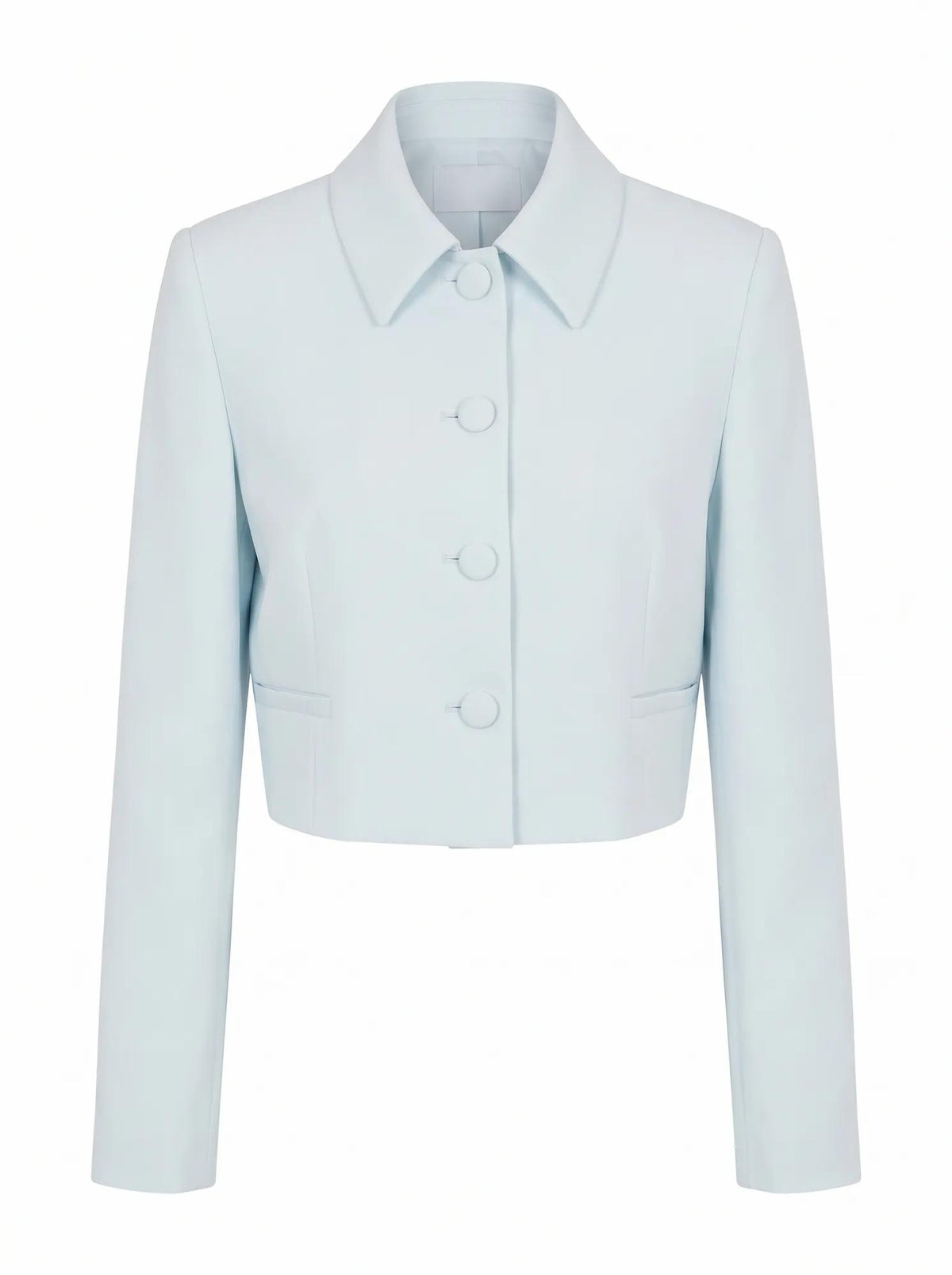 Alex Petite Top Collar Jacket Soft Blue Suit_mannequin