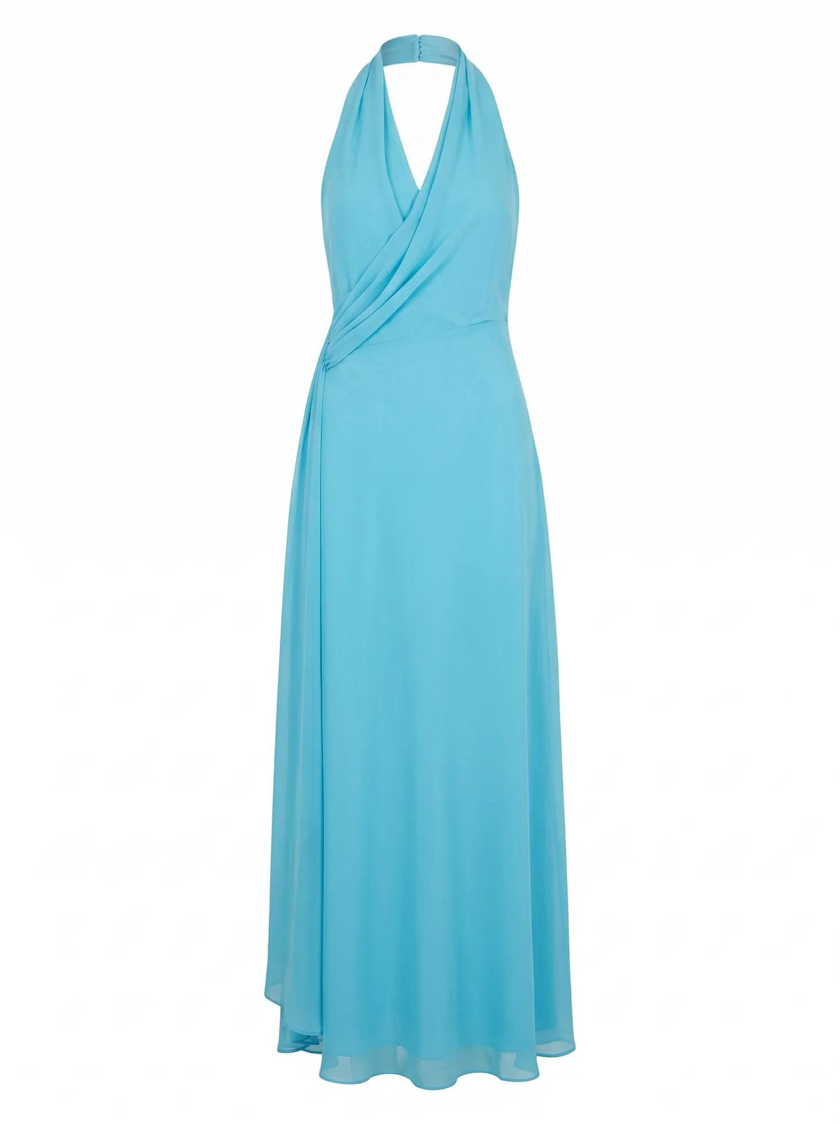 Rory Halter Drape Maxi Dress Blue Mist_mannequin
