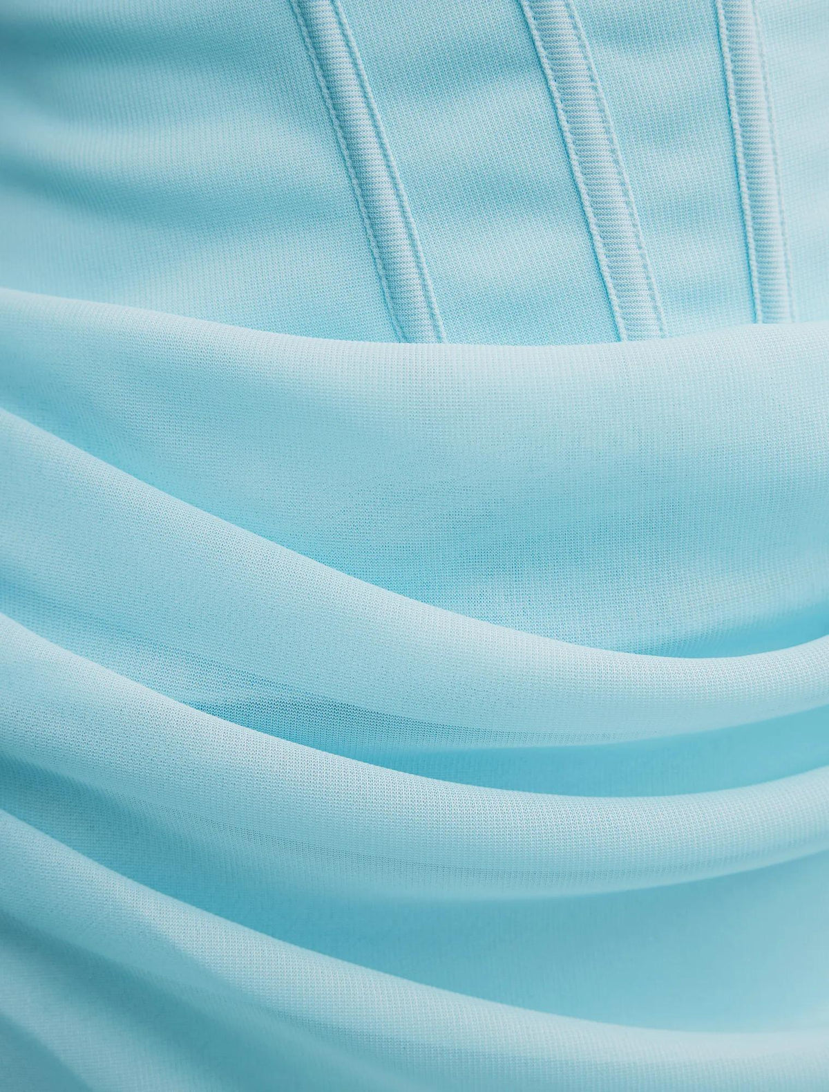 Maeve Corset Mesh Maxi Dress Atomic Blue
