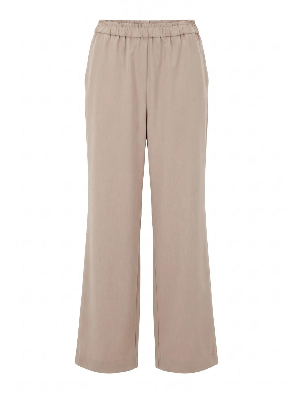 Ella Elastic Wide Leg Pant Neutral