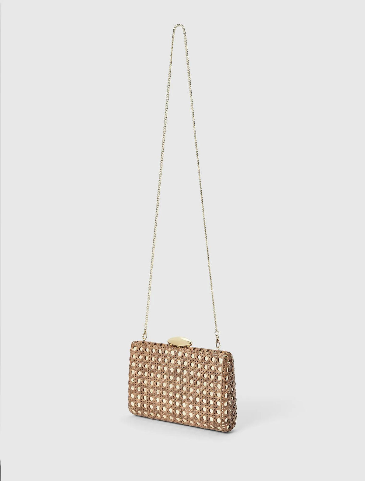 Alice Open Weave Metal Hardcase Chocolate_mannequin