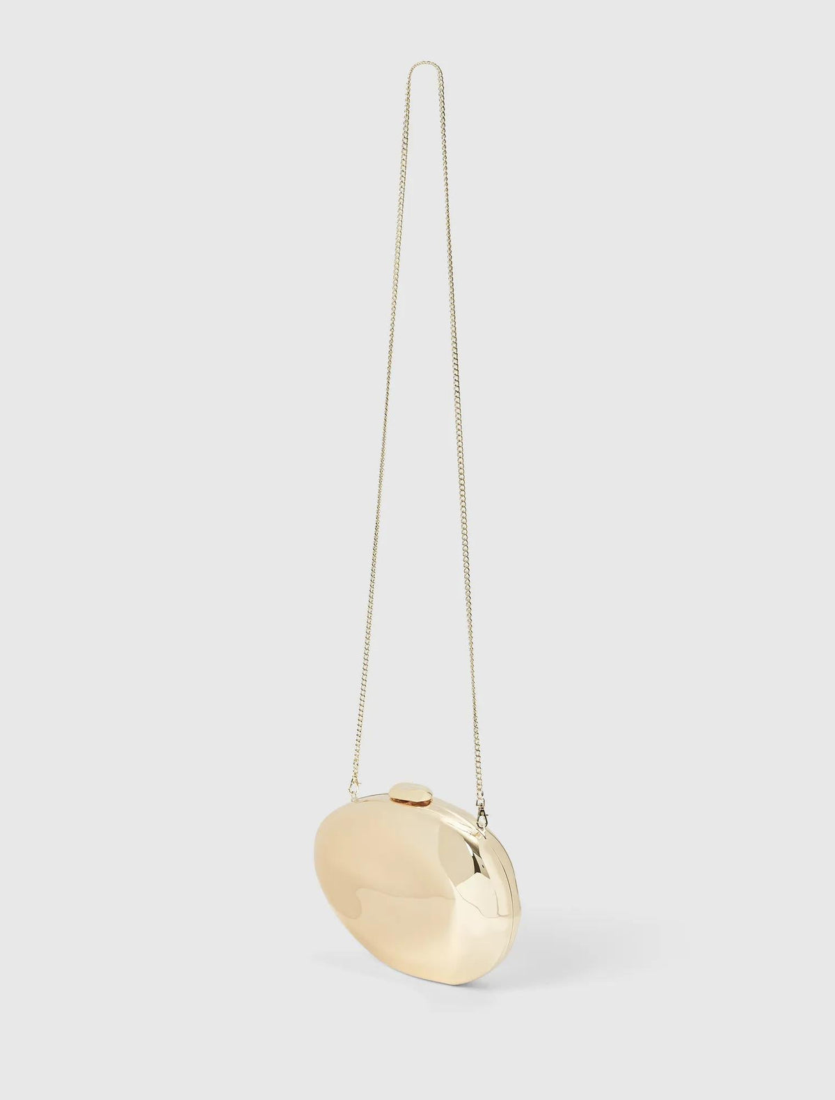 Suki Metal Hardcase Clutch Gold