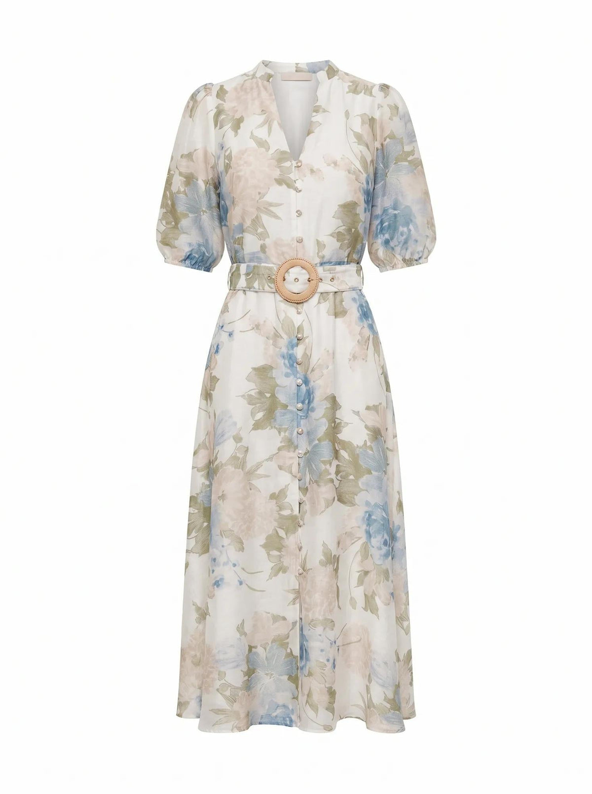 Irena Printed Midi Dress Light Halsey Floral