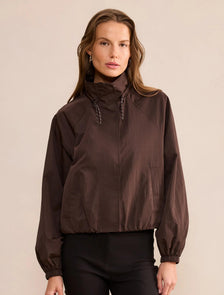 Rylie Windbreaker Jacket Chocolate