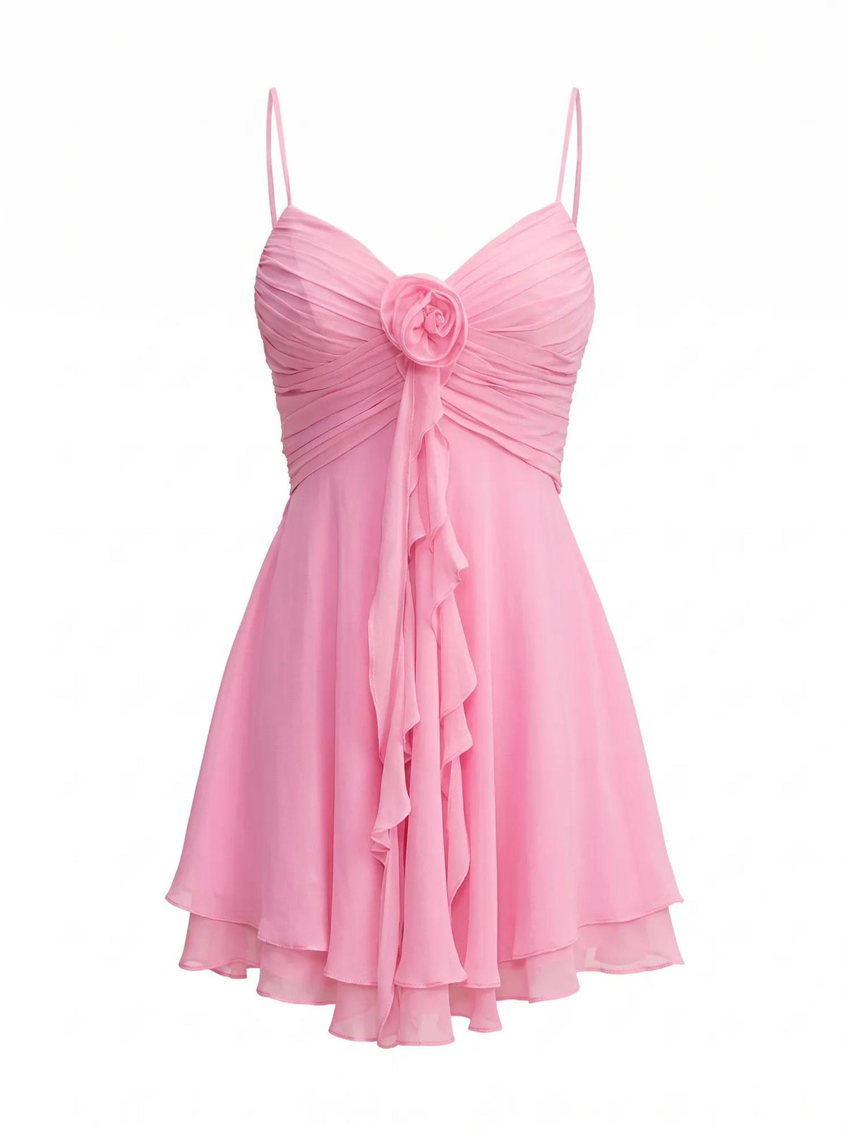 Billie Rosette Mini Dress BonBon Pink_mannequin