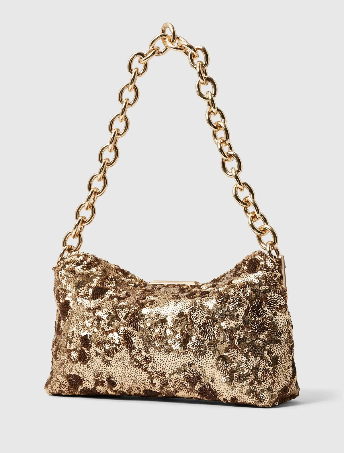 Holly Sequin Shoulder Bag Gold_mannequin