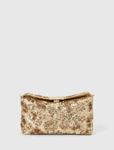 Holly Sequin Shoulder Bag Gold_mannequin