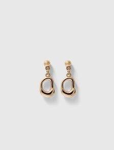 Oslo Organic Small Earring Gold_mannequin