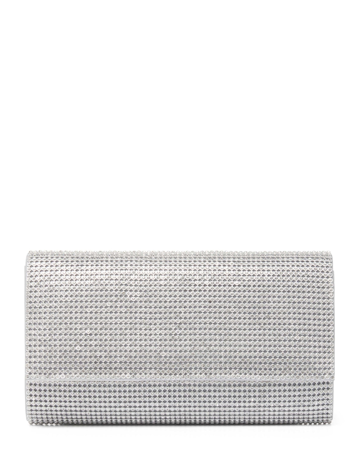 Hannah Heatfix Foldover Clutch Silver_mannequin