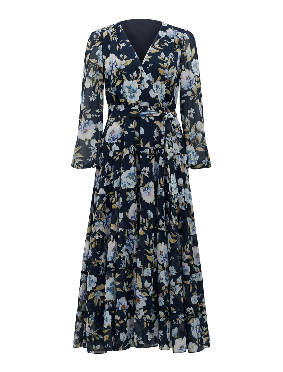 Amelie Tiered Maxi Dress Augustine Floral_mannequin