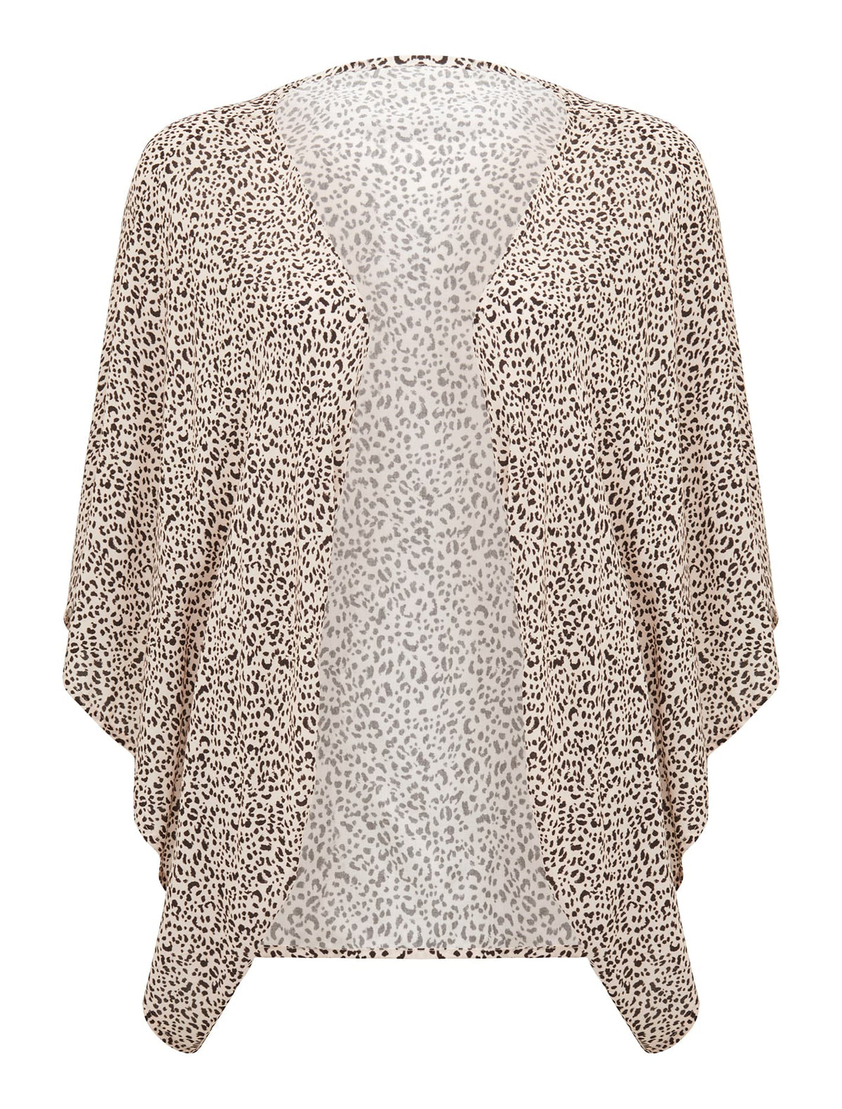 Dani Short Print Kimono Leopard Print_mannequin