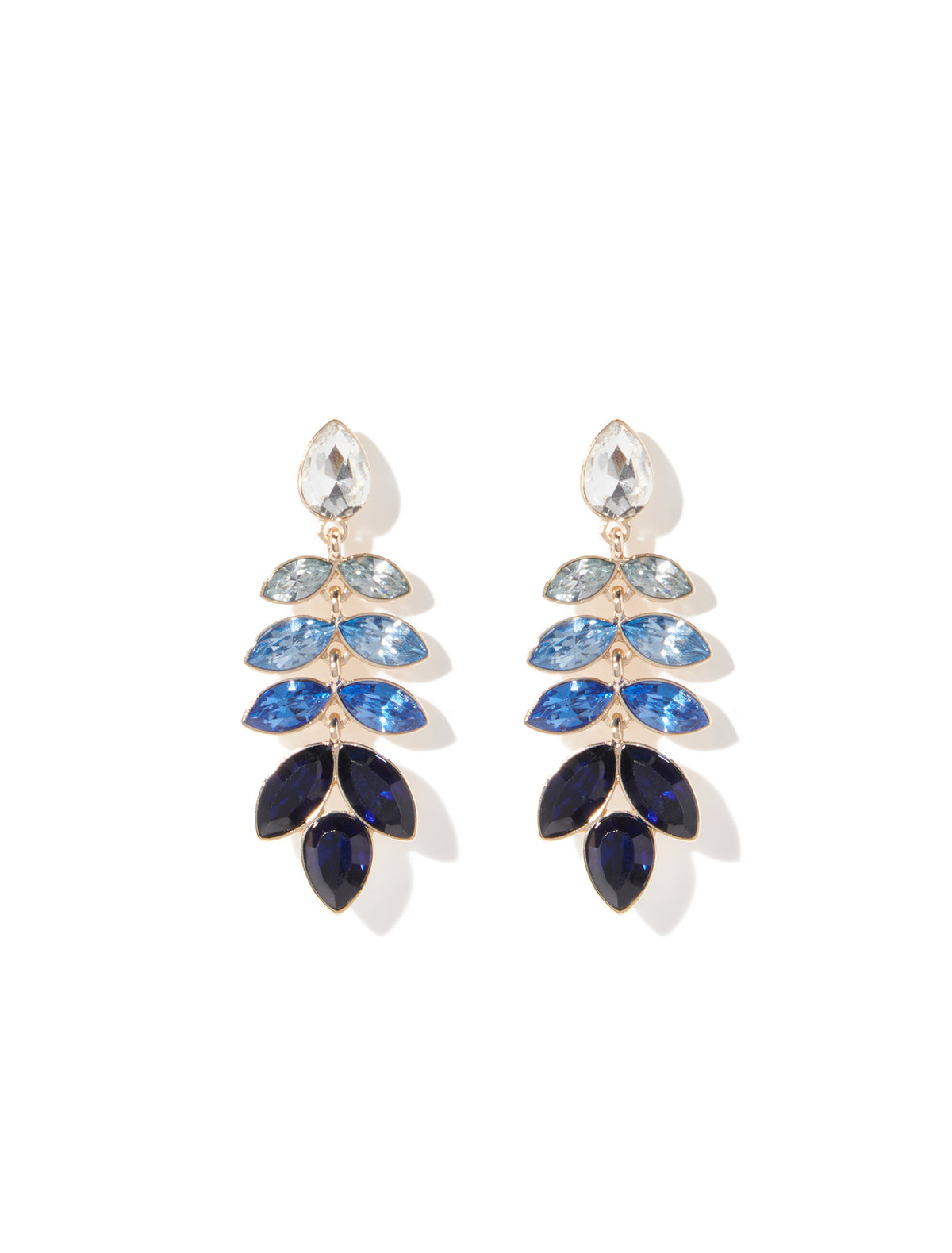 Peyton Petal Glass Drop Earring Blue Multi_mannequin