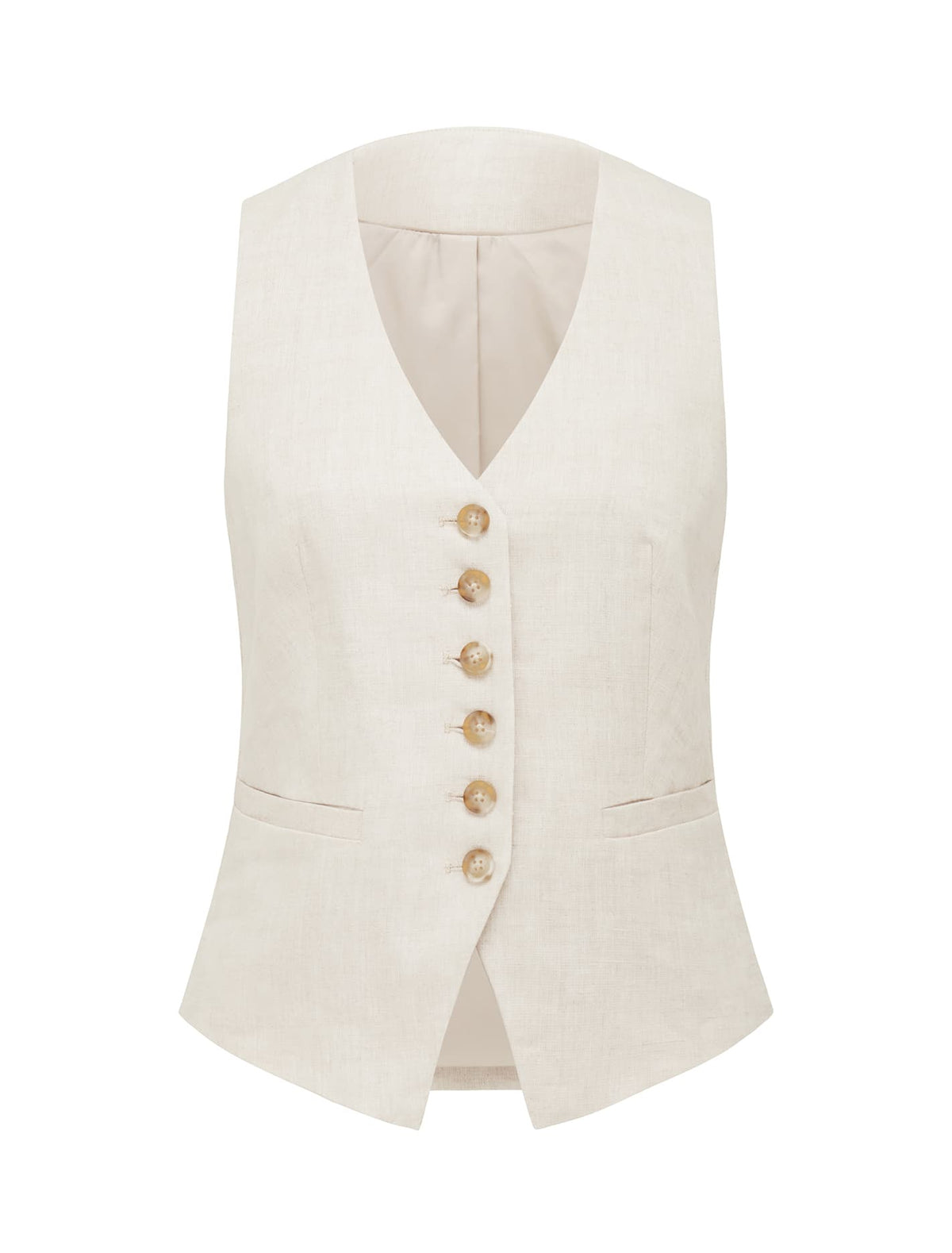 Faye Waistcoat Natural Suit_mannequin
