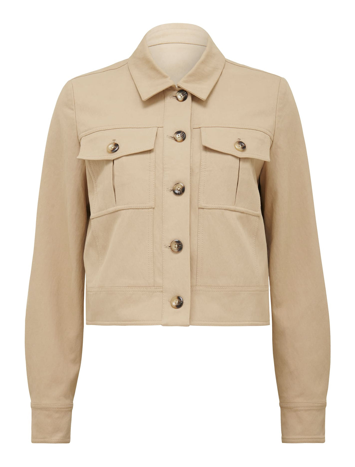 Luca Crop Utility Jacket Soft Camel_mannequin