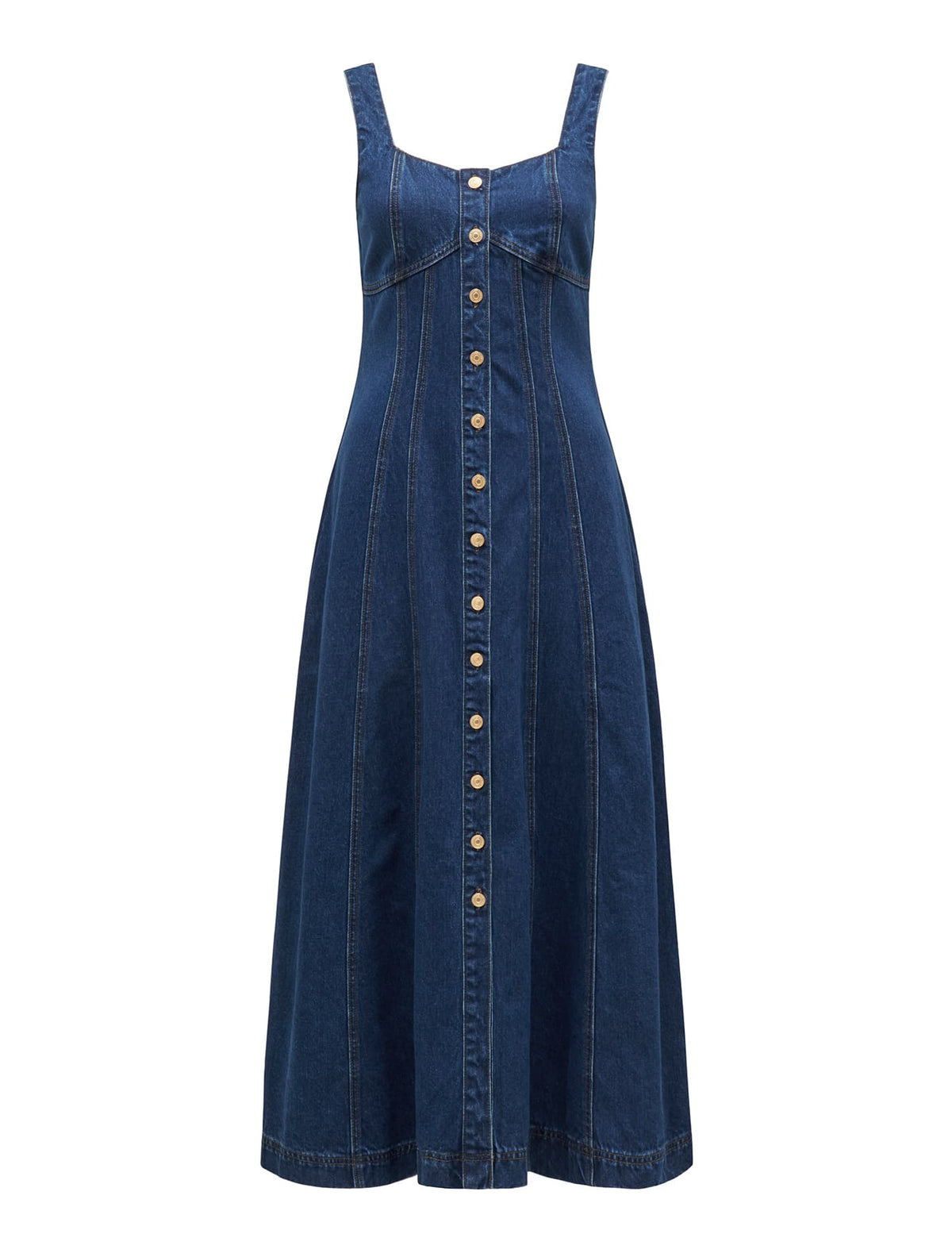 Aida Midi Dress Dark Wash_mannequin