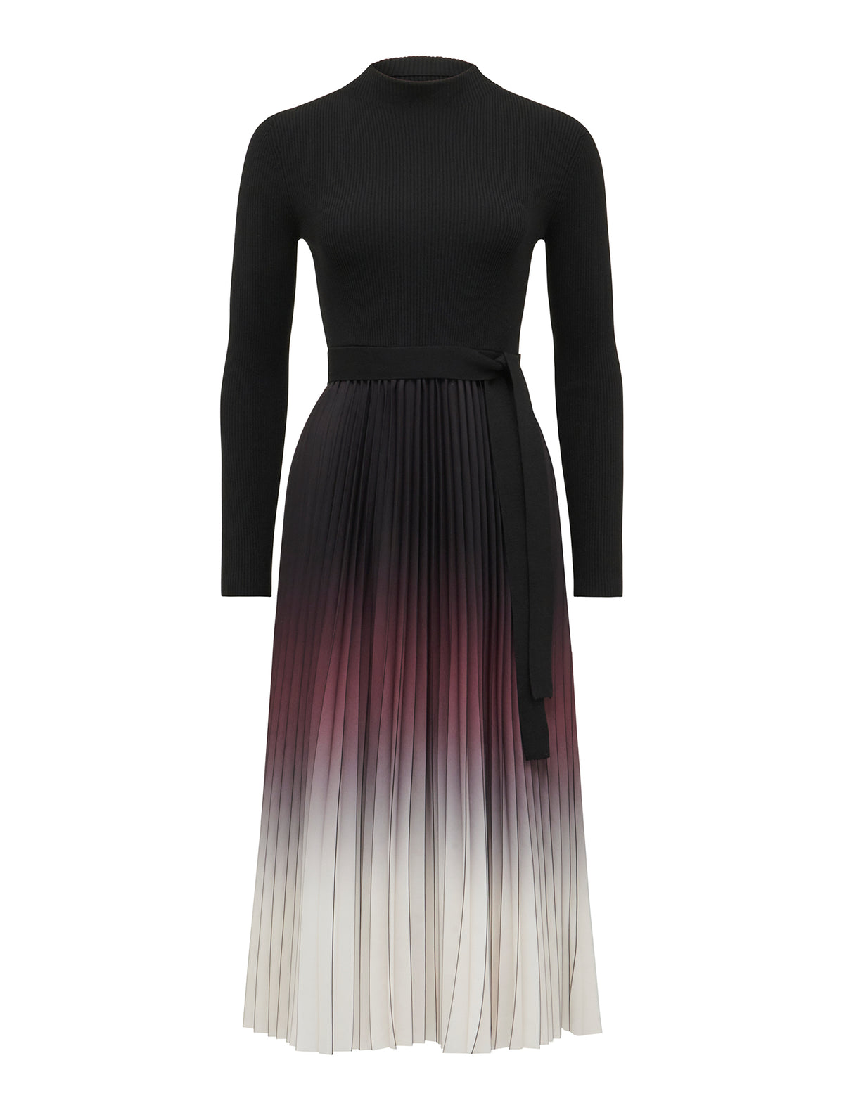 Harmony Petite Midi Dress Berry Ombre_mannequin