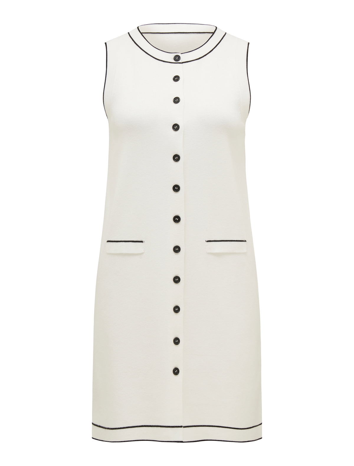 Molly Tipped Mini Dress Mono Tipped_mannequin